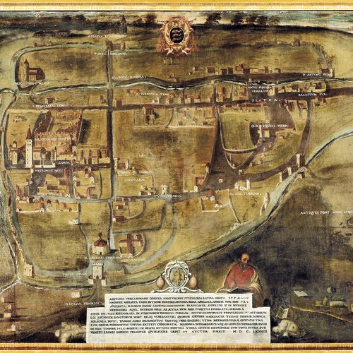 Giovanni Giuseppe Cosattini, La pianta di Aquileia, 1693