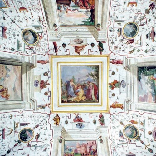 Giovanni da Udine, affreschi nella volta della Sala Azzurra, sec. XVI