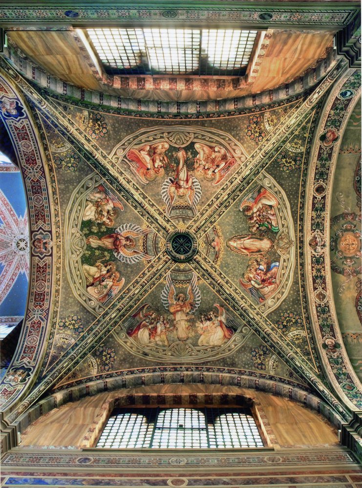 Tiburzio Donadon, Decorazioni della volta del presbiterio, 1920ca