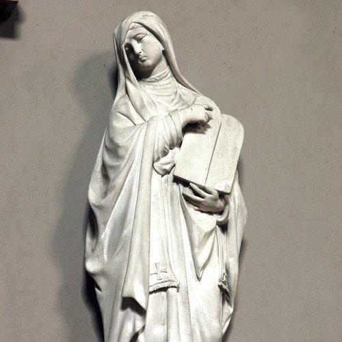 Chiesa della Beata Vergine del Carmine, statue delle quattordici Virtù, la Religione, Giovanni e Francesco Bonazza