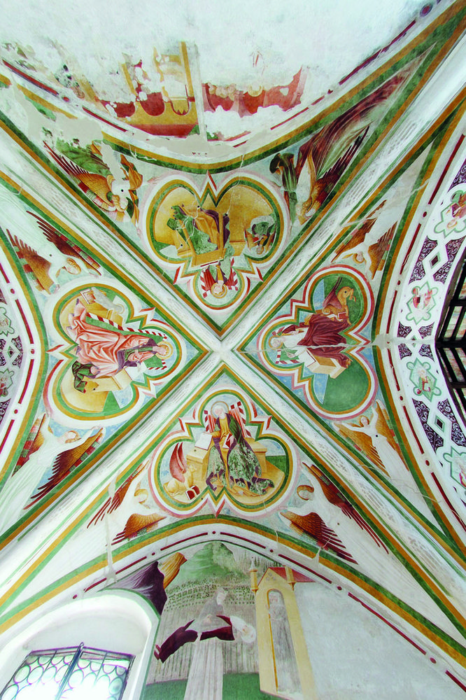 Pittore toscano, Evangelisti e angeli (volta del coro), 1440 ca.