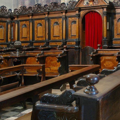 Chiesa della Beata Vergine del Carmine, coro ligneo, sec. XVIII