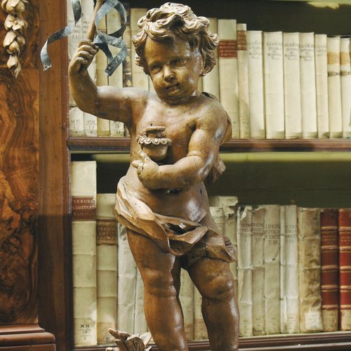 Biblioteca Patriarcale, un putto nel ballatoio, Udine