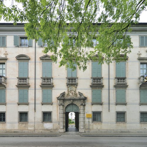 Domenico Rossi, Facciata del Palazzo Patriarcale, sec. XVIII, particolare