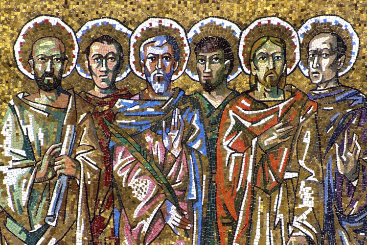 Fred Pittino, Altare del Santissimo Sacramento, 1957 - 1958, Apostoli