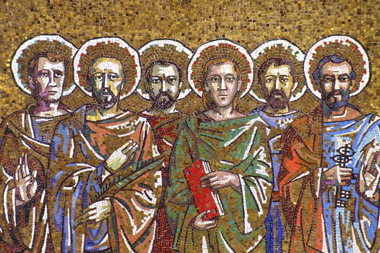 Fred Pittino, Altare del Santissimo Sacramento, 1957 - 1958, Apostoli