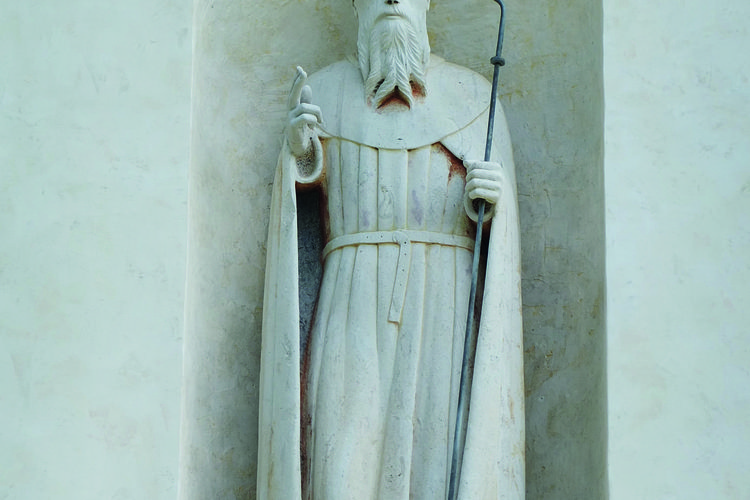 Carlo da Carona, Sant'Antonio abate, 1450 ca.