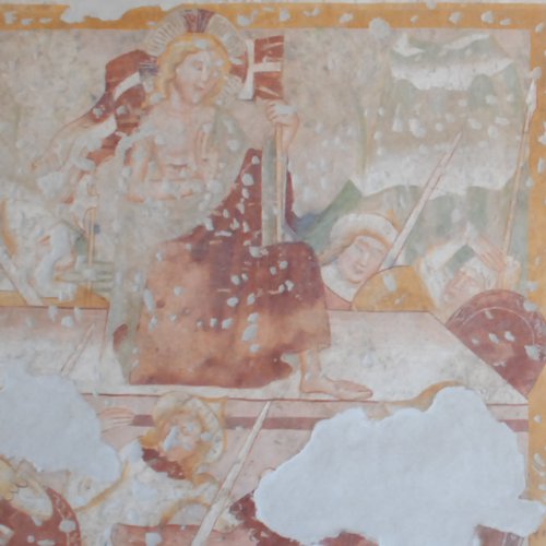 Chiesa di San Martino, Affreschi con Resurrezione e Discesa agli inferi, sec XIV, Terzo d’Aquileia