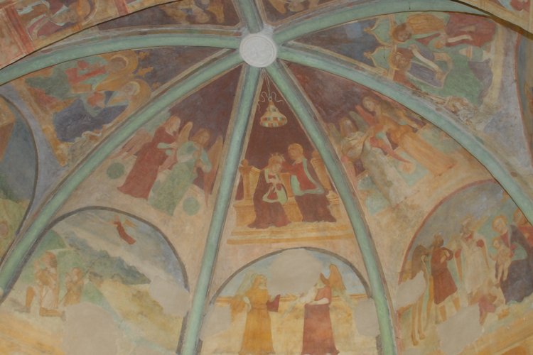 Chiesa di San Martino, Affreschi dell'arco absidale, Terzo d’Aquileia