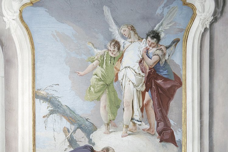 Tiepolo, Abramo accoglie gli angeli nel querceto di Mamre, Palazzo Patriarcale, Udine