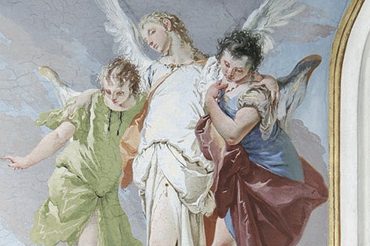 Tiepolo, Abramo accoglie gli angeli nel querceto di Mamre, Palazzo Patriarcale, Udine