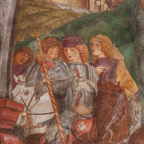 Chiesa di San Leonardo, Gianfrancesco da Tolmezzo, Crocifissione, particolare, 1496, Provesano