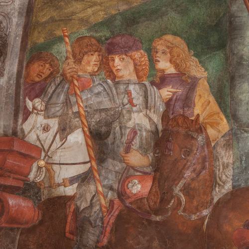 Chiesa di San Leonardo, Gianfrancesco da Tolmezzo, Crocifissione, particolare, 1496, Provesano