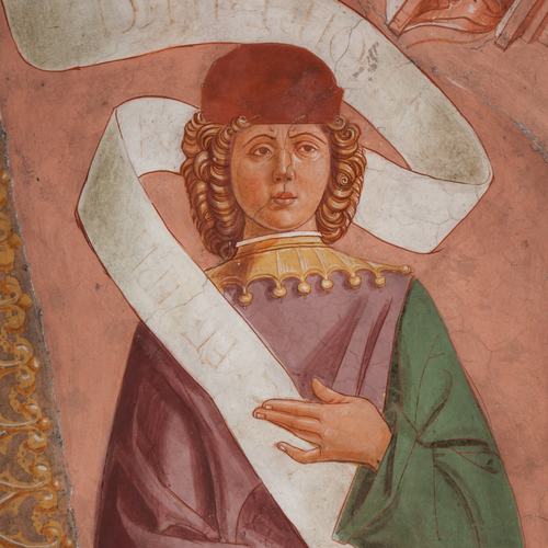Chiesa di San Leonardo, Gianfrancesco da Tolmezzo, affreschi della volta dell'abside, Profeti, 1496, Provesano