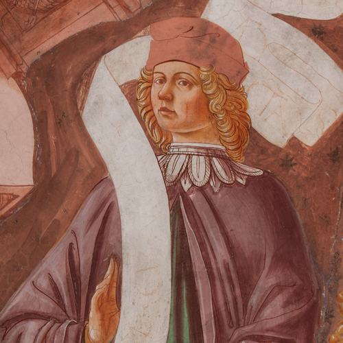 Chiesa di San Leonardo, Gianfrancesco da Tolmezzo, affreschi della volta dell'abside, Profeti, 1496, Provesano