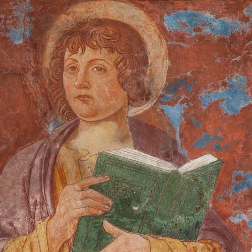 Chiesa di San Leonardo, Gianfrancesco da Tolmezzo, parete sinistra dell'abside, Apostoli, particolare, 1496, Provesano