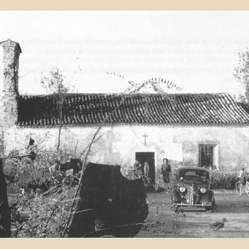 La chiesa di Santa Maria prima del trasferimento a Lignano