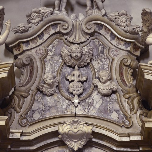 Giuseppe e Giovanni Mattiussi, Altare di San Valentino, XVIII sec, particolare, chiesa parrocchiale di San Pietro Apostolo, Azzano Decimo