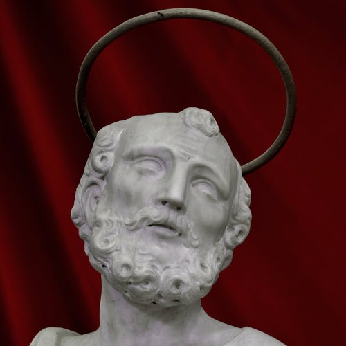 San Paolo, particolare, Altare Maggiore,  1748-1750, chiesa parrocchiale di San Pietro Apostolo, Azzano Decimo