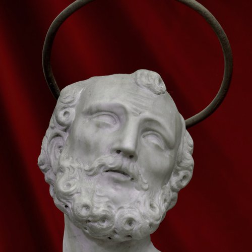 San Paolo, particolare, Altare Maggiore,  1748-1750, chiesa parrocchiale di San Pietro Apostolo, Azzano Decimo