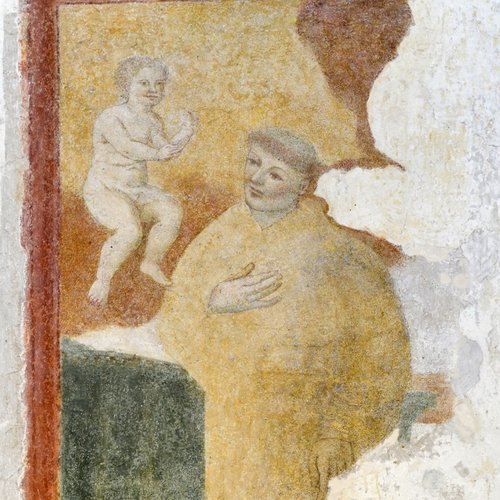 Sant'Antonio di Padova, sec. XVIII, oratorio della Santa Croce, vista dell'interno, Azzano Decimo