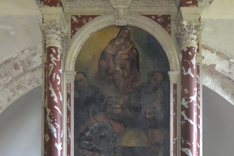 Altare ligneo, sec. XVIII, Oratorio di Santa Lucia in colle, Azzano Decimo