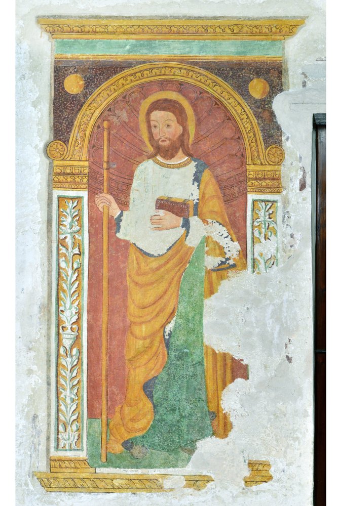 Pietro Gorizio, San Giacomo Maggiore, fine del sec. XV, Oratorio di Santa Lucia in colle, Azzano Decimo