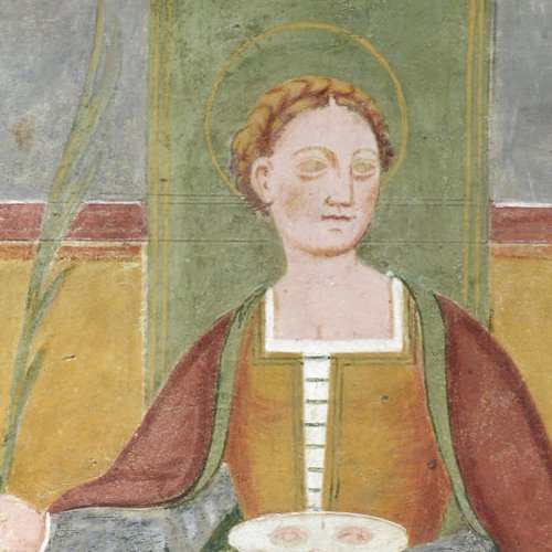 Andrea Bellunello (seguace di), Santa Lucia, 1516, Oratorio di Santa Lucia in colle, Azzano Decimo