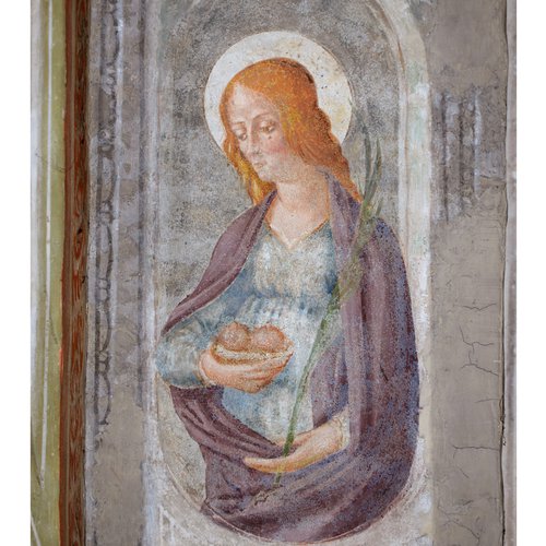 Sant'Agata, Sottarco dell'abside, Chiesa di Sant'Antonio Abate, San Daniele del Friuli