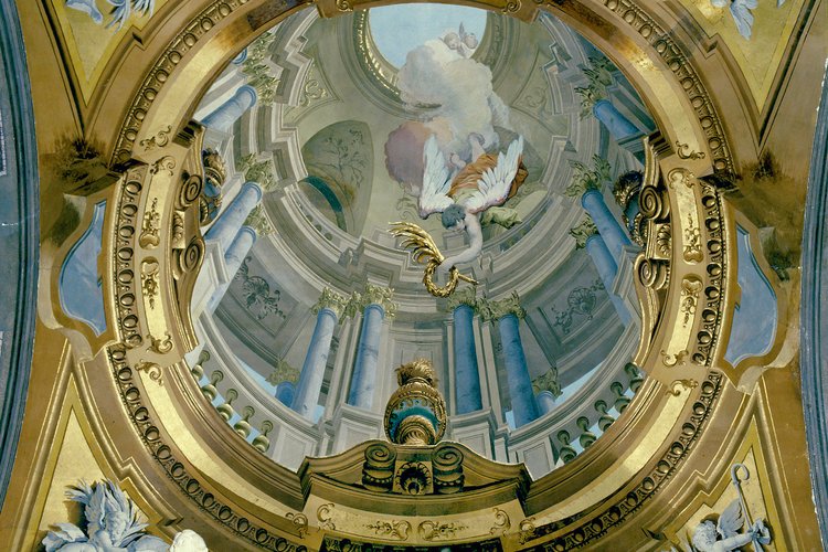 Andrea Urbani, volta della cappella dei Santi Ermacora e Fortunato, 1749
