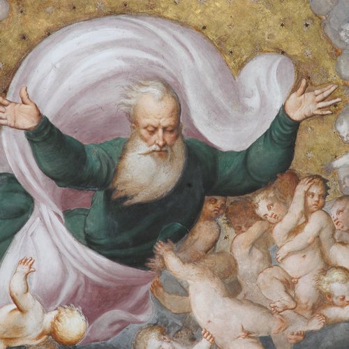Pomponio Amalteo, Ascensione, 1535-1546, particolare