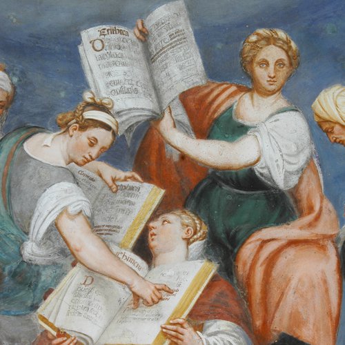 Pomponio Amalteo, Ascensione, 1535-1546, particolare