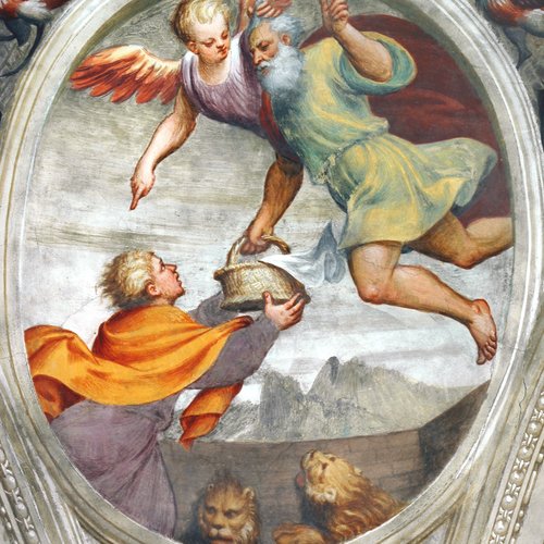 Pomponio Amalteo, Profeta Abacuc che soccorre Daniele