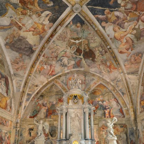 Chiesa di Santa Maria Maggiore, affreschi della volta di Pomponio Amalteo, Lestans