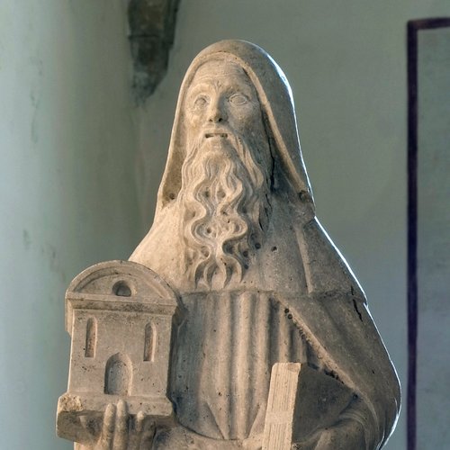 Duomo di Spilimbergo, statue dei padri della Chiesa, Giovanni Pilacorte (?), 1495