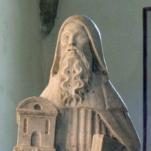 Duomo di Spilimbergo, statue dei padri della Chiesa, Giovanni Pilacorte (?), 1495