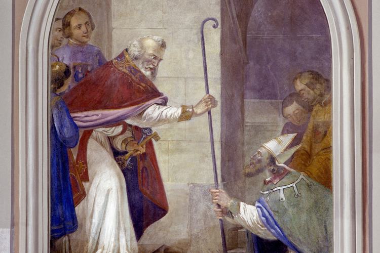 Chiesa di San Lorenzo martire di Talmassons, Rocco Pittaco, Consacrazione di Ermagora, 1850