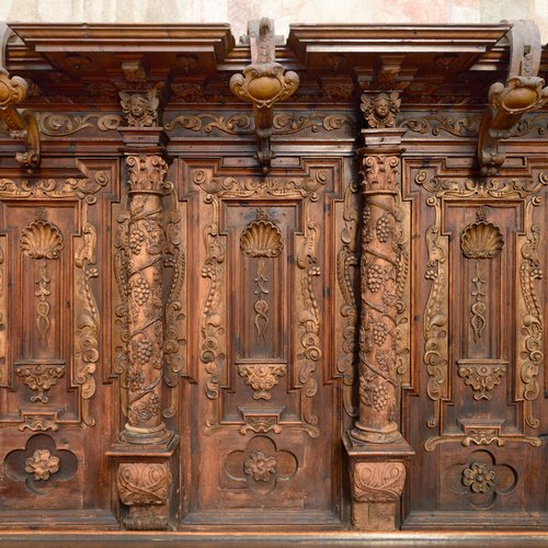 Coro ligneo, particolare