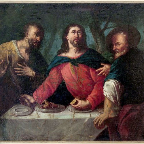 La cena in Emmaus, sec. XVV, sacrestia