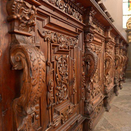 Coro ligneo, particolare