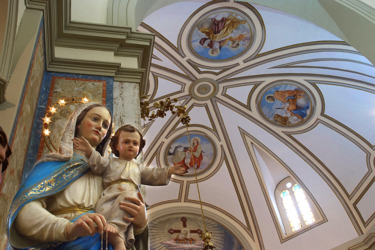 Chiesa parrocchiale di Variano, Giacomo Monai, Affreschi nel soffitto del coro, 1940