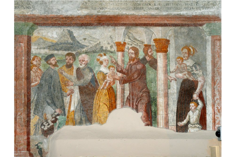 "Lasciate che i bambini vengano a me", XVI sec.