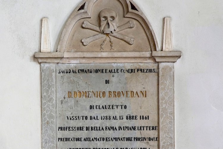 Lapide commemorativa dedicata all’arciprete Domenico Brovedani (1778-1861)