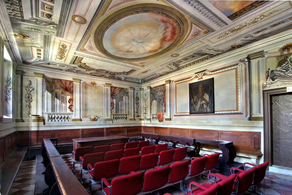 Giuseppe Mattioni, Affreschi con prospettive nella terza sacrestia, fine sec. XVIII