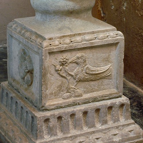 Chiesa parrocchiale di San Giorgio, acquasantiera, sec XVI, San Giorgio della Richinvelda