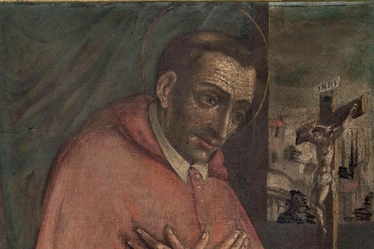 Pittore friulano, San Carlo Borromeo, sec. XVII