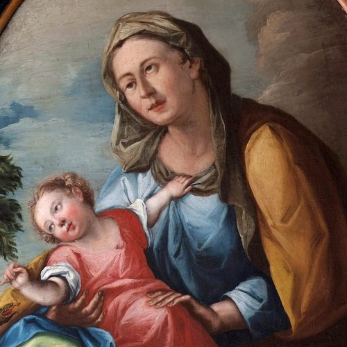 Madonna con Bambino, ovale nella sacrestia