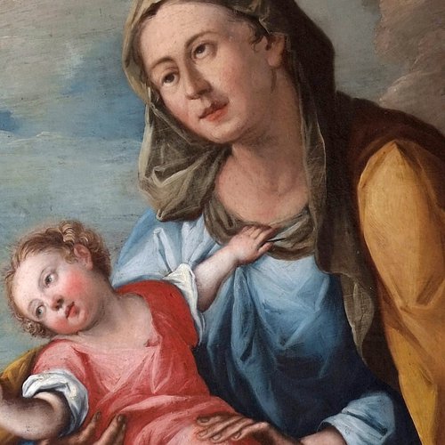 Madonna con Bambino, ovale nella sacrestia