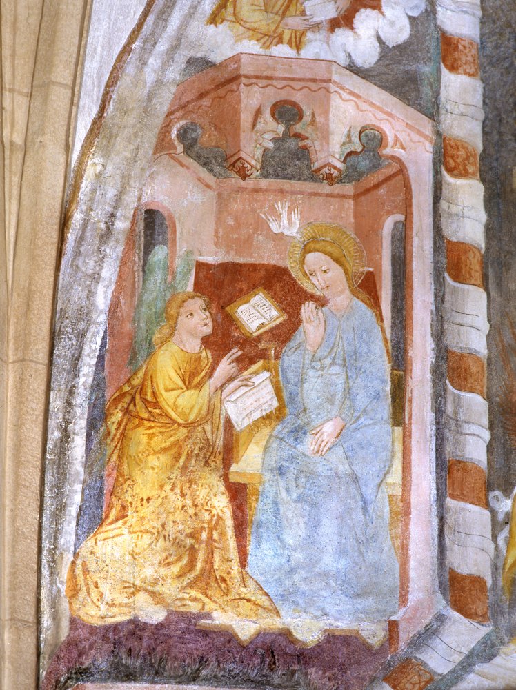 Tabernacolo del SS. Sacramento, post 1450, Annunciazione