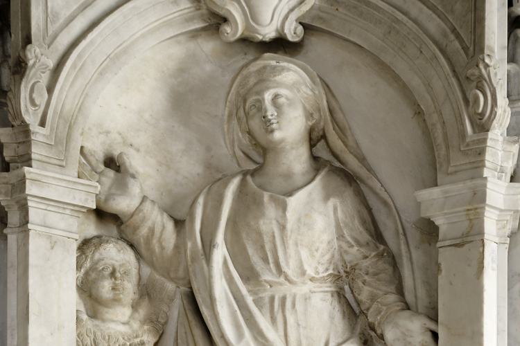 Chiesa di Santa Maria Maggiore, altare maggiore, espositorio con l’Assunzione della Vergine, Lestans